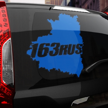 Наклейка 163 rus