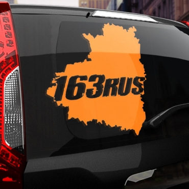 Наклейка 163 rus