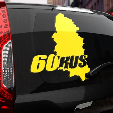 Наклейка 60 rus
