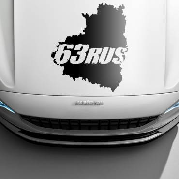 Наклейка 63 rus