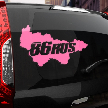 Наклейка 86 rus