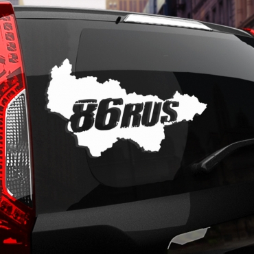 Наклейка 86 rus