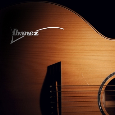 Наклейка логотип ibanez на гитару