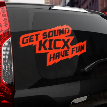 Наклейка Get sound KICX have fan