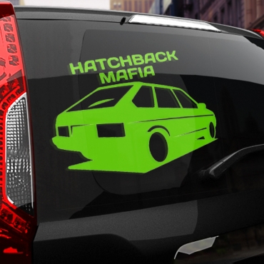 Наклейка HATCHBACK МАФИЯ (2109)