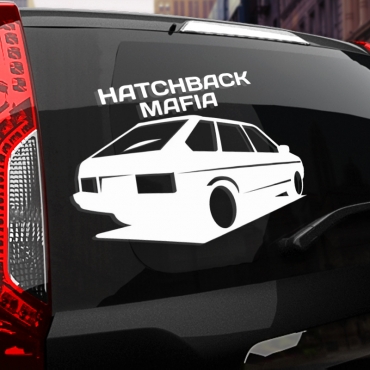 Наклейка HATCHBACK МАФИЯ (2109)