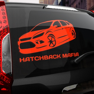 Наклейка HATCHBACK МАФИЯ (FORD FOCUS)