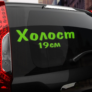 Наклейка холост 19 см