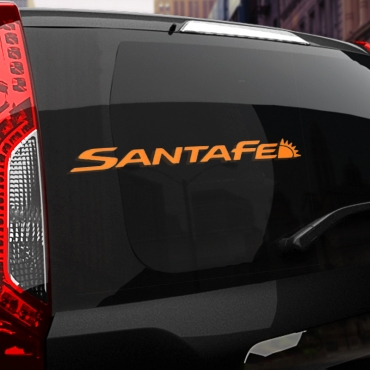 Наклейка Hyundai SantaFe