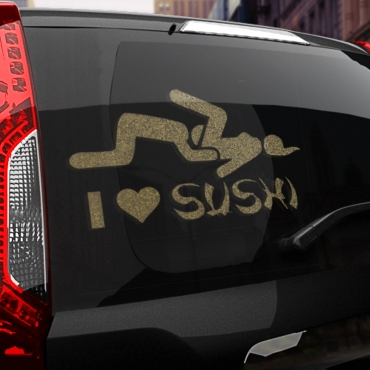 Наклейка I love sushi