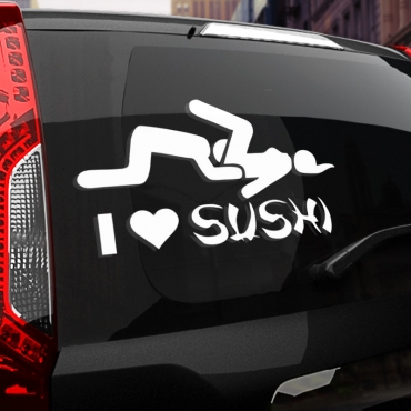 Наклейка I love sushi