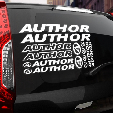 Наклейка Author комплект 30х20 см