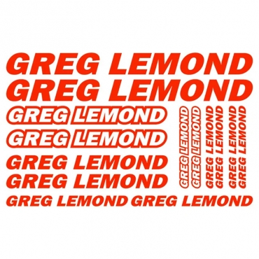 Наклейка GREG LEMOND комплект 30х20 см
