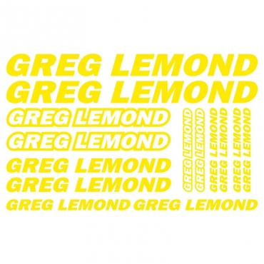 Наклейка GREG LEMOND комплект 30х20 см