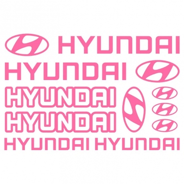 Наклейка Hyundai набор