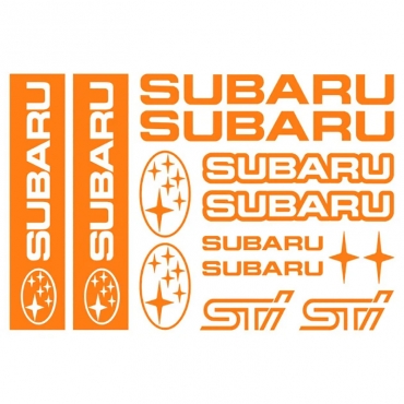 Наклейка Subaru набор