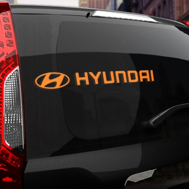 Наклейка логотип Hyundai