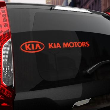 Наклейка надпись KIA MOTORS