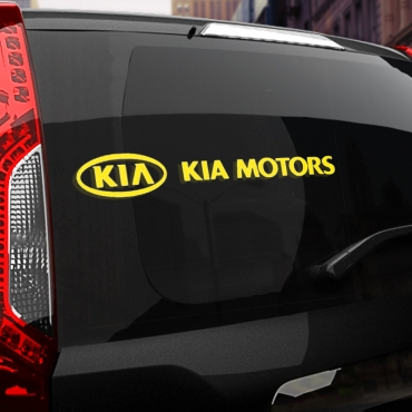 Наклейка надпись KIA MOTORS