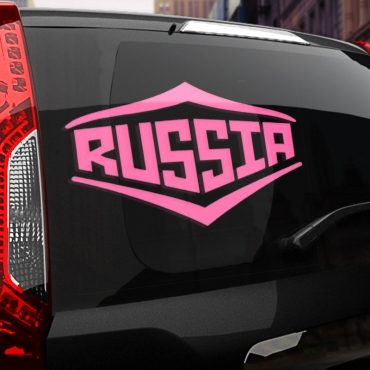 Наклейка надпись RUSSIA