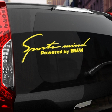 Наклейка Sport mind by BMW