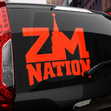 Наклейка ZM NATION