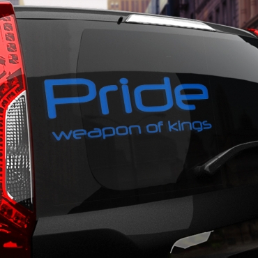 Наклейка PRIDE weapon of kings