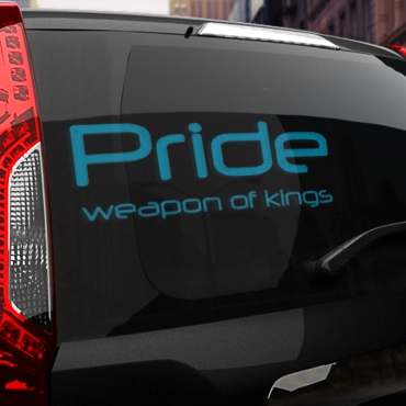 Наклейка PRIDE weapon of kings