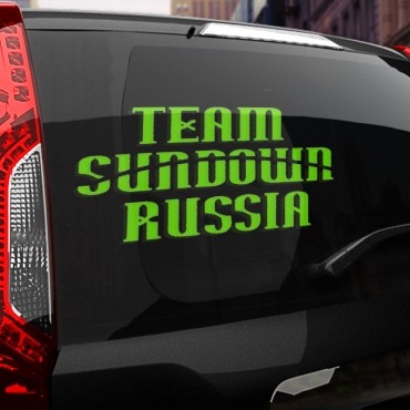 Наклейка Team Sundown Russia