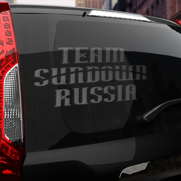 Наклейка Team Sundown Russia