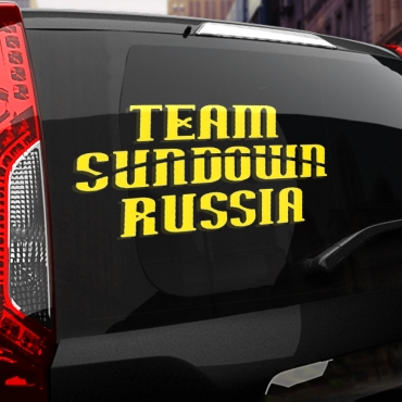 Наклейка Team Sundown Russia