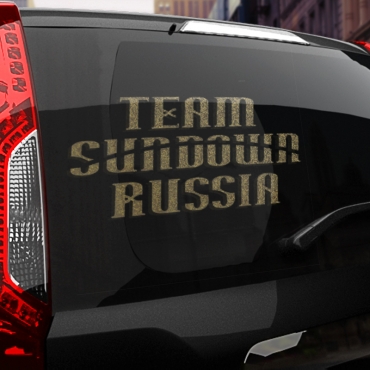 Наклейка Team Sundown Russia