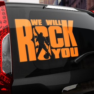 Наклейка We will rock you