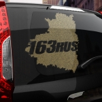 Наклейка 163 rus
