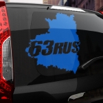 Наклейка 63 rus