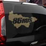 Наклейка 86 rus