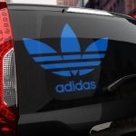 Наклейка Adidas старый логотип