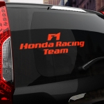 Наклейка F1 Honda Racing Team