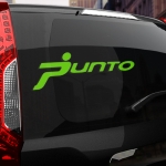 Наклейка Fiat Punto надпись