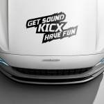 Наклейка Get sound KICX have fan