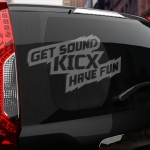 Наклейка Get sound KICX have fan