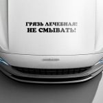 Наклейка грязь лечебная! не смывать!