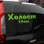 Наклейка холост 19 см