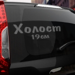Наклейка холост 19 см