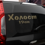 Наклейка холост 19 см