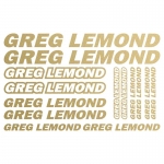 Наклейка GREG LEMOND комплект 30х20 см