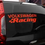 Наклейка надпись Volkswagen Racing