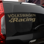 Наклейка надпись Volkswagen Racing