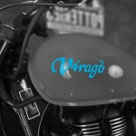 Наклейка YAMAHA VIRAGO на мотоцикл