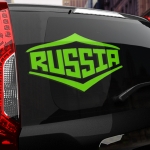 Наклейка надпись RUSSIA